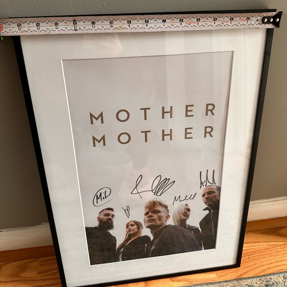 **** VERY RARE MOTHER MOTHER SIGNED POSTER ****